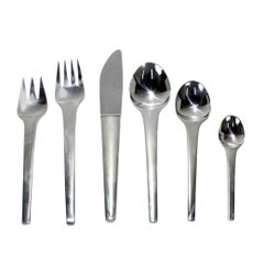 75 Pc. Georg Jensen Caravel Sterling Silver Flatware Dinner Service for 12