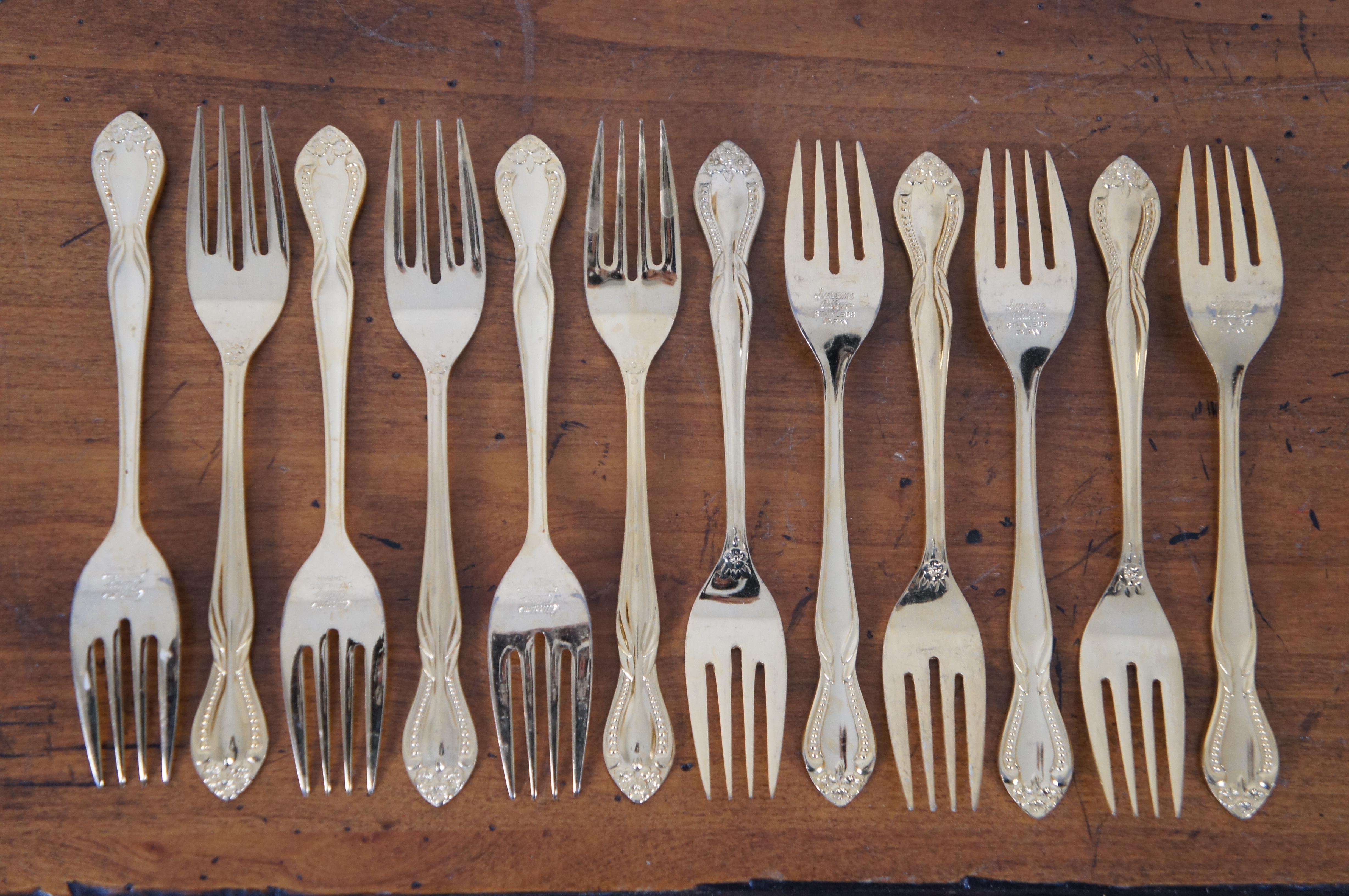 75 Pc Supreme Vermai Raquel 23k Gold Plated Flatware Service for 12 Japan 1