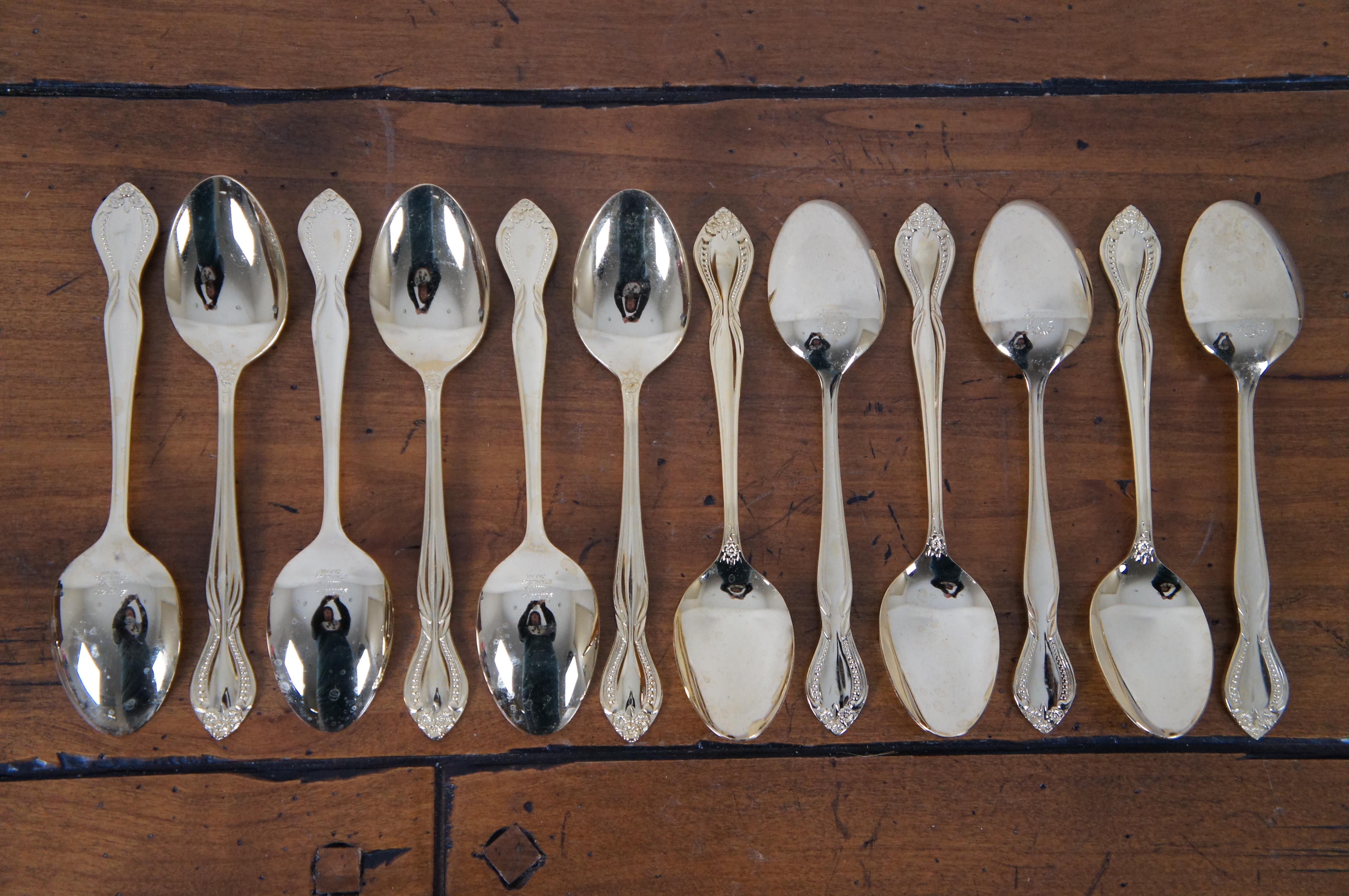 Metal 75 Pc Supreme Vermai Raquel 23k Gold Plated Flatware Service for 12 Japan
