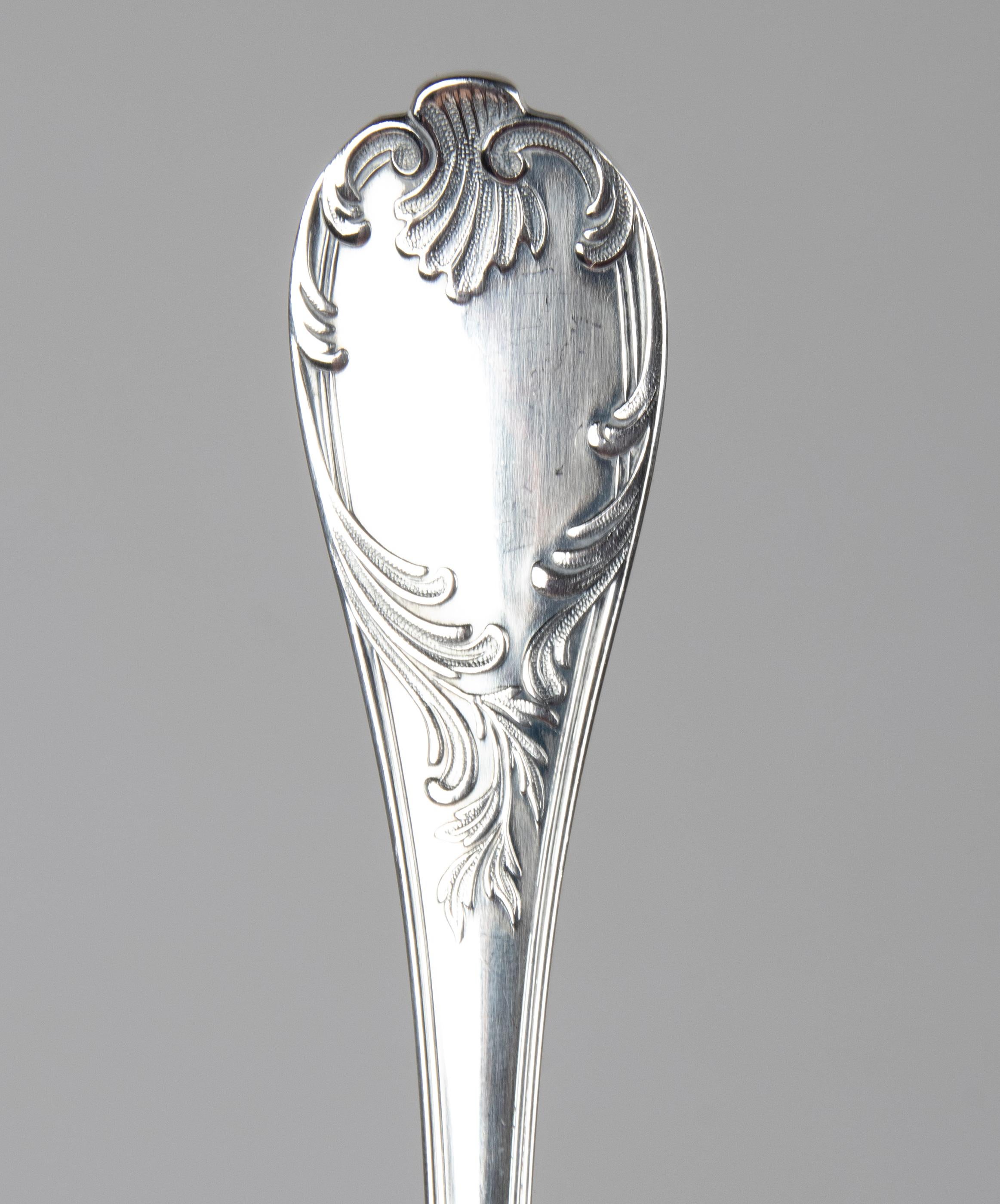 75-Piece Set Christofle Silver-Plated Flatware Marly 11