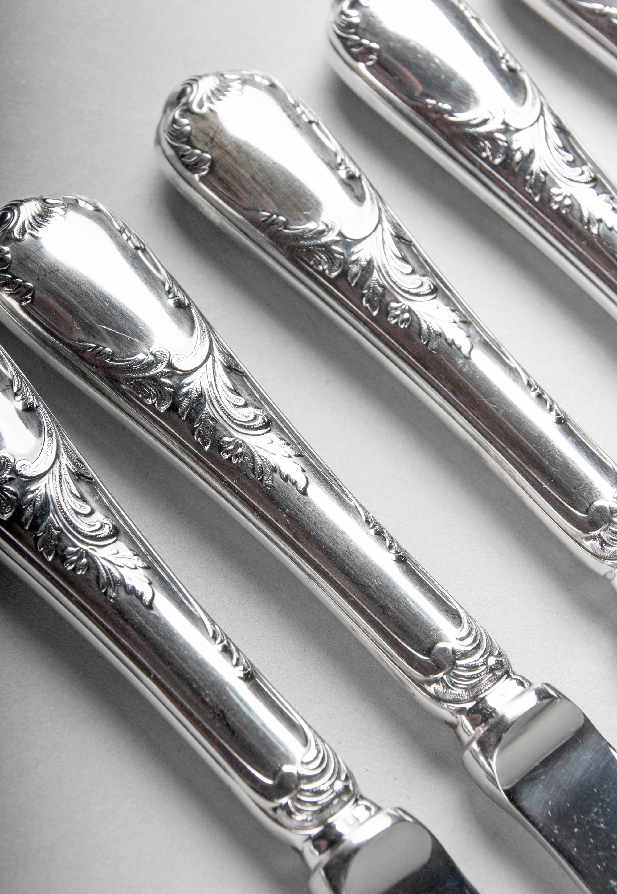 75-Piece Set Christofle Silver-Plated Flatware Marly 2