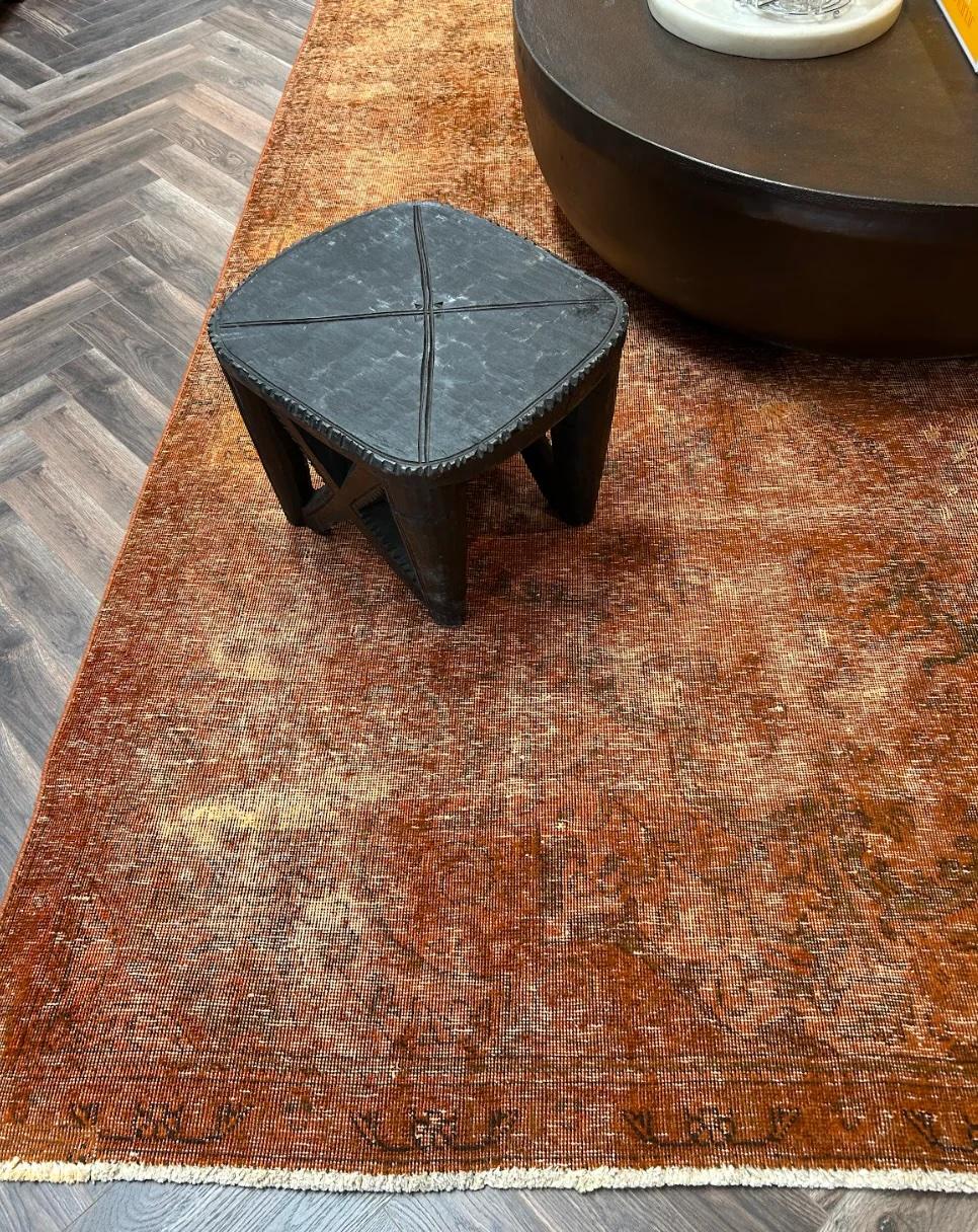 OVER-DYED BURNT CAMEL AREA RUG
Overall Dimensions: 7'5