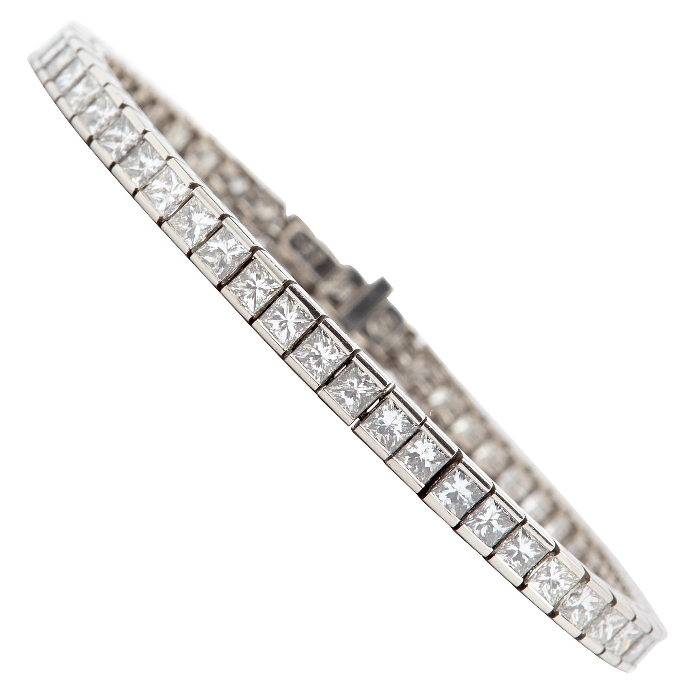 7.50 Carat Diamond Platinum Bracelet