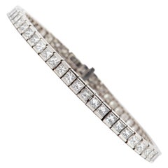 Bracelet en platine avec diamants de 7,50 carats