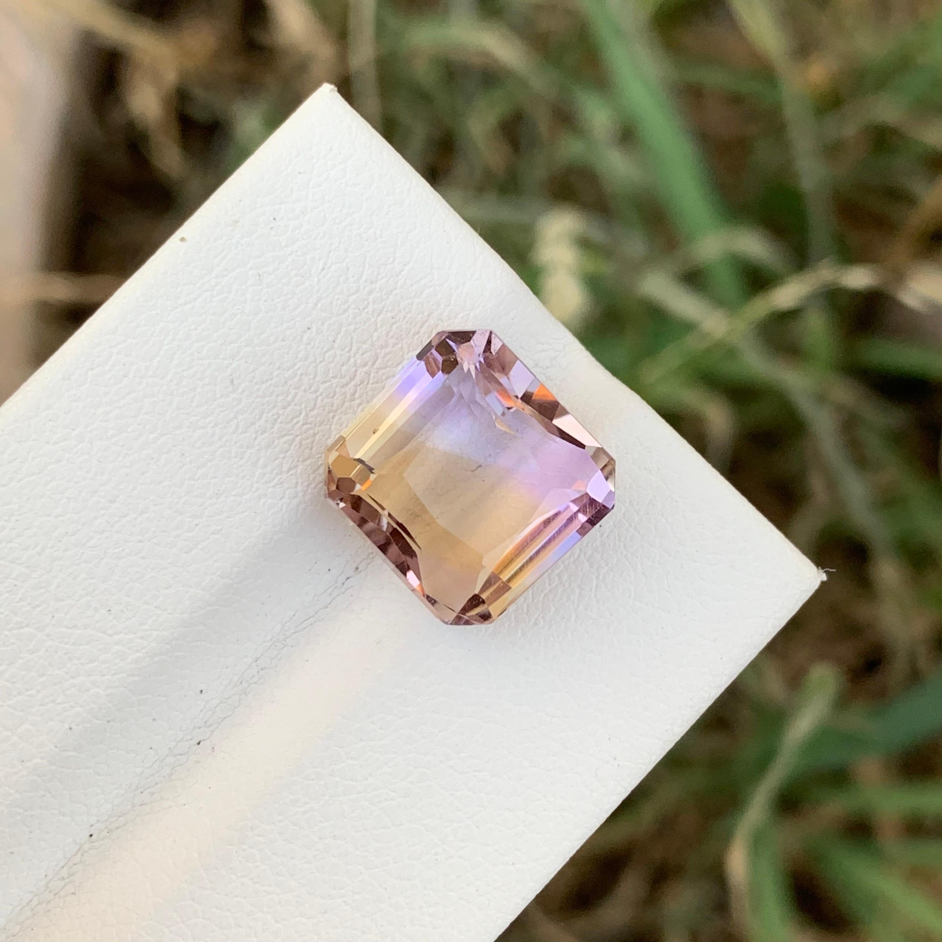 7,50 Karat natürlicher loser Ametrin in quadratischer Form aus brasilianischem Minenschliff für Damen oder Herren im Angebot