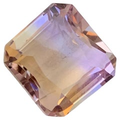 7.50 Carat Natural Loose Ametrine Square Shape Gem From Brazilian Mine 