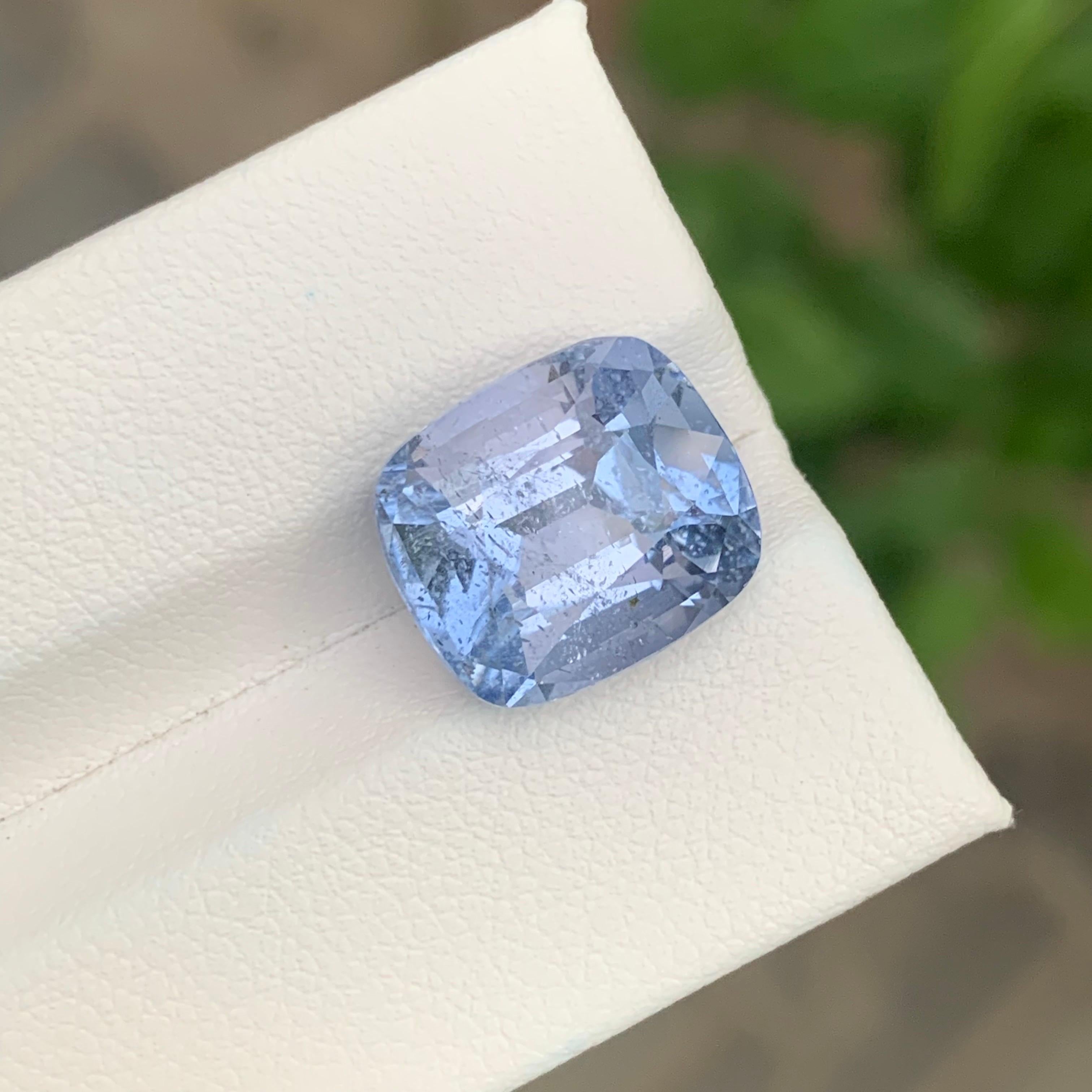 7.50 Karat Natürlicher loser Aquamarin Goshenit Kissenform Edelstein im Angebot 7