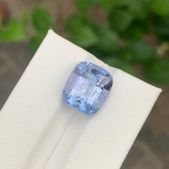 7.50 Carat Natural Loose Aquamarine Goshenite Cushion Shape Gemstone
