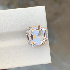 7.50 Carat Natural Loose Golden Topaz Cushion Shape Gem For Necklace