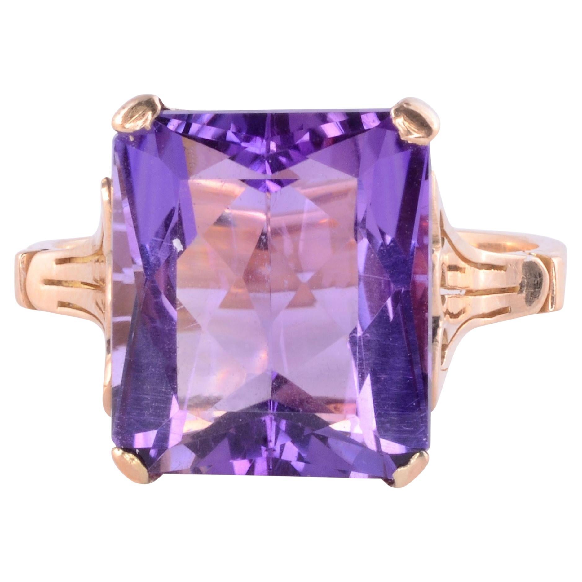7,50 Karat Amethyst-Ring im Angebot