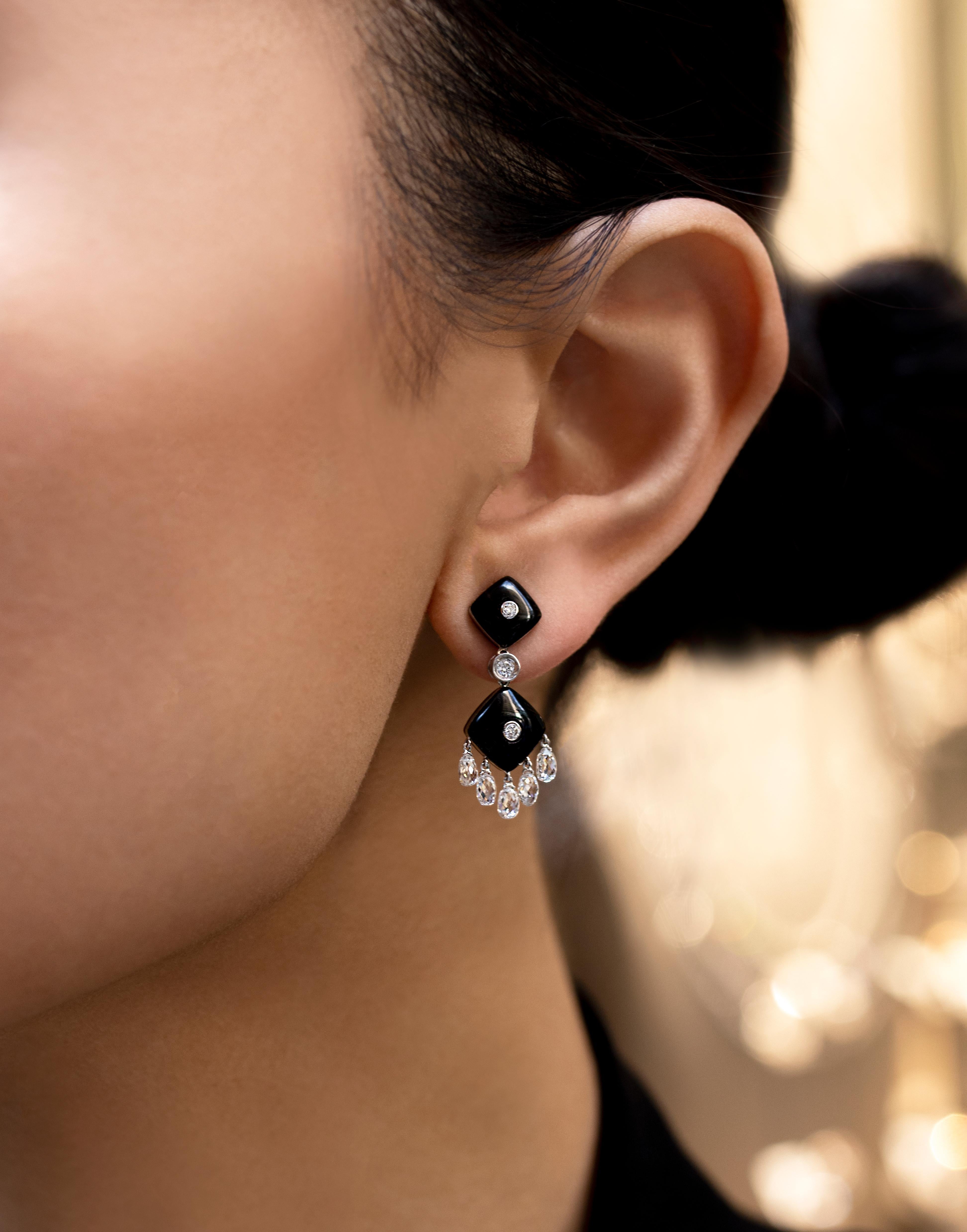 black gown earrings