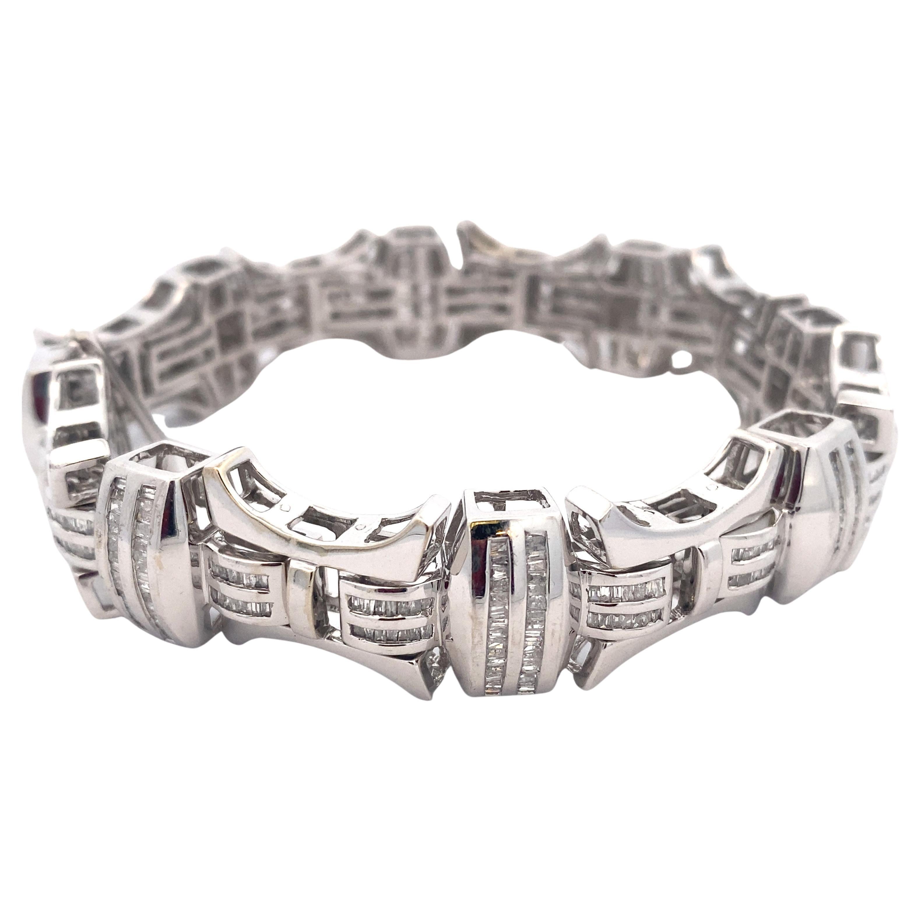 Bracelet de diamants de 7,50 carats poids total en 10 carats