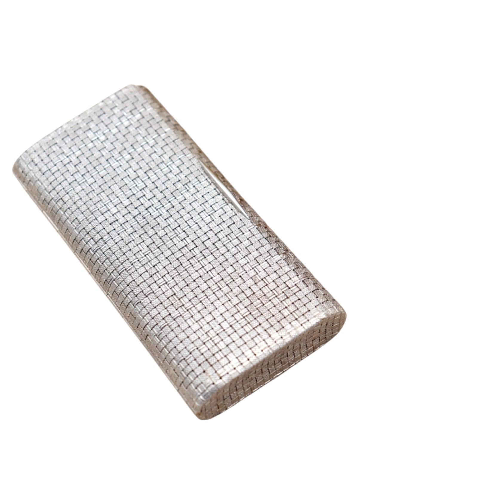750 Gold - Clutch in Shaded White gold- 18 Karat (145 grams - 5.11 ounces)