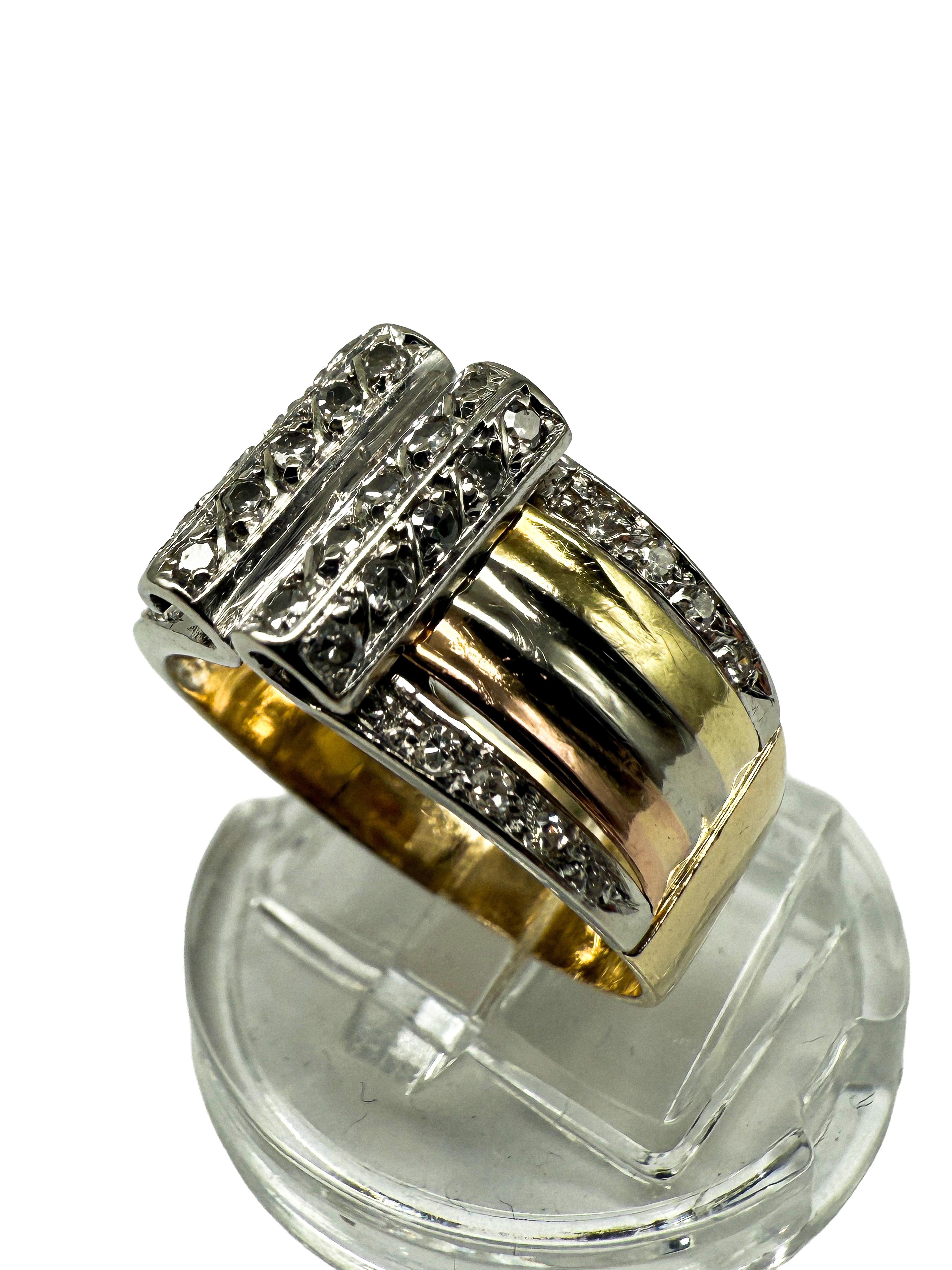 Cette élégante bague en or jaune 18 carats allie une esthétique intemporelle à un savoir-faire exquis. Avec son ton or chaud et sa tête d'anneau aux proportions harmonieuses de 10,6 x 8 mm, il apparaît raffiné sans être trop audacieux. En son centre