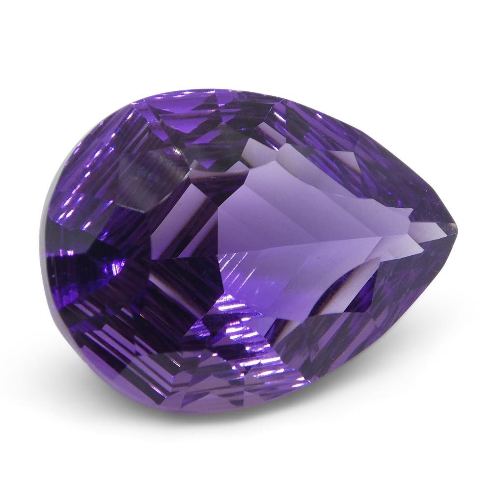 7.50ct Pear Amethyst 'Bridget' Fantasy/Fancy Cut For Sale 10