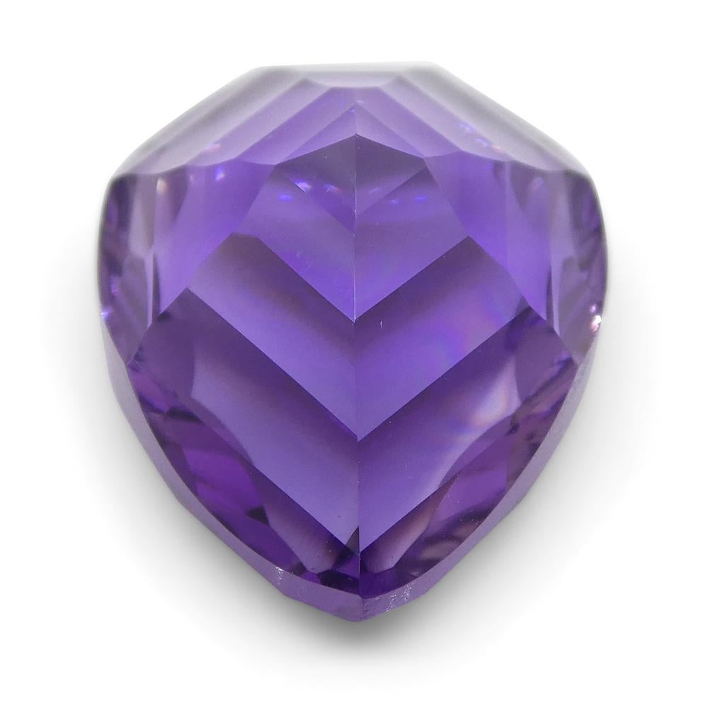 7,50 Karat birnenförmiger Amethyst 'Bridget' Fantasie/Fancy-Schliff im Angebot 15