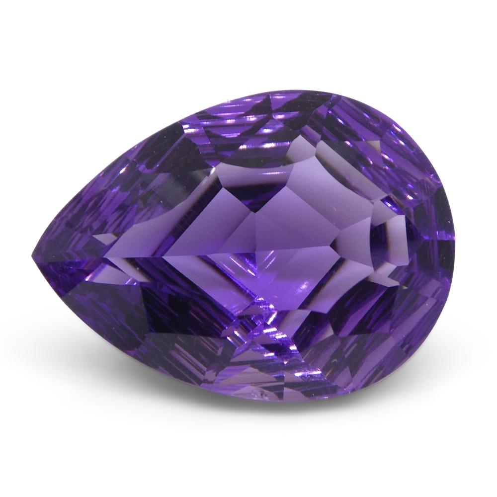 7,50 Karat birnenförmiger Amethyst 'Bridget' Fantasie/Fancy-Schliff im Angebot 4