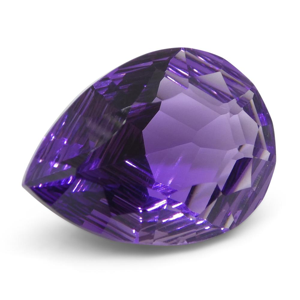 7,50 Karat birnenförmiger Amethyst 'Bridget' Fantasie/Fancy-Schliff im Angebot 5