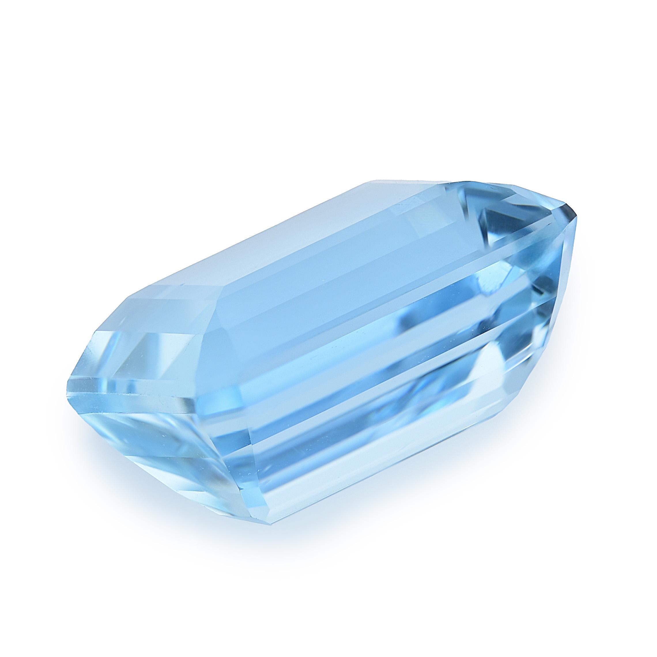 Natürlicher hellblauer Aquamarin Edelstein 7,52 Karat / JupiterGem (Gemischter Schliff)