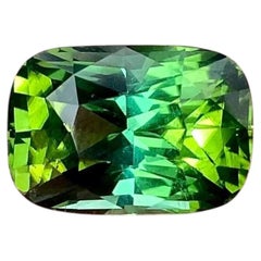 7.54 Ct. VIVID GREEN Tourmaline natural loose gemstone, cushion, From Nigeria