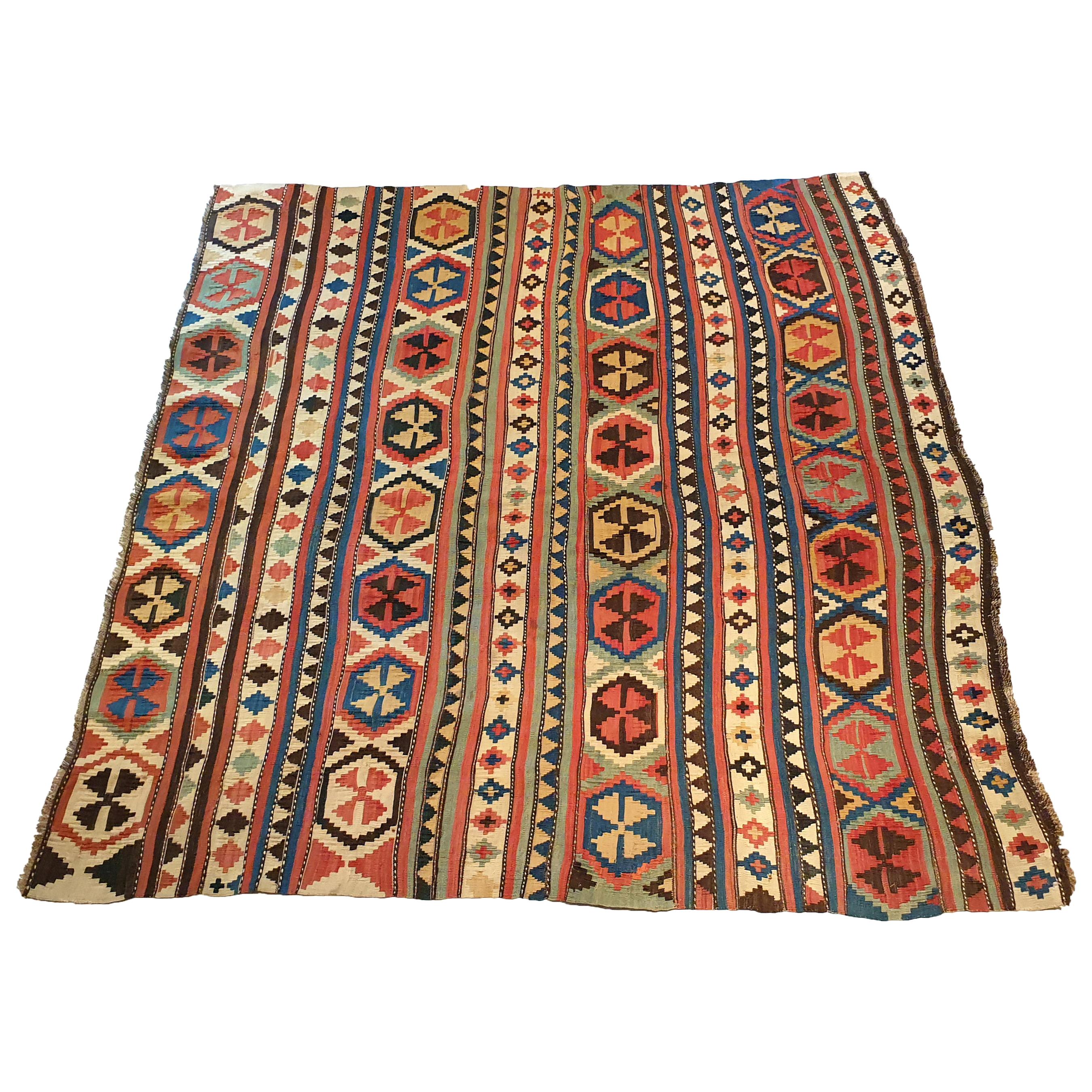 754 - Kilim from the Late 19th Century Caucasian