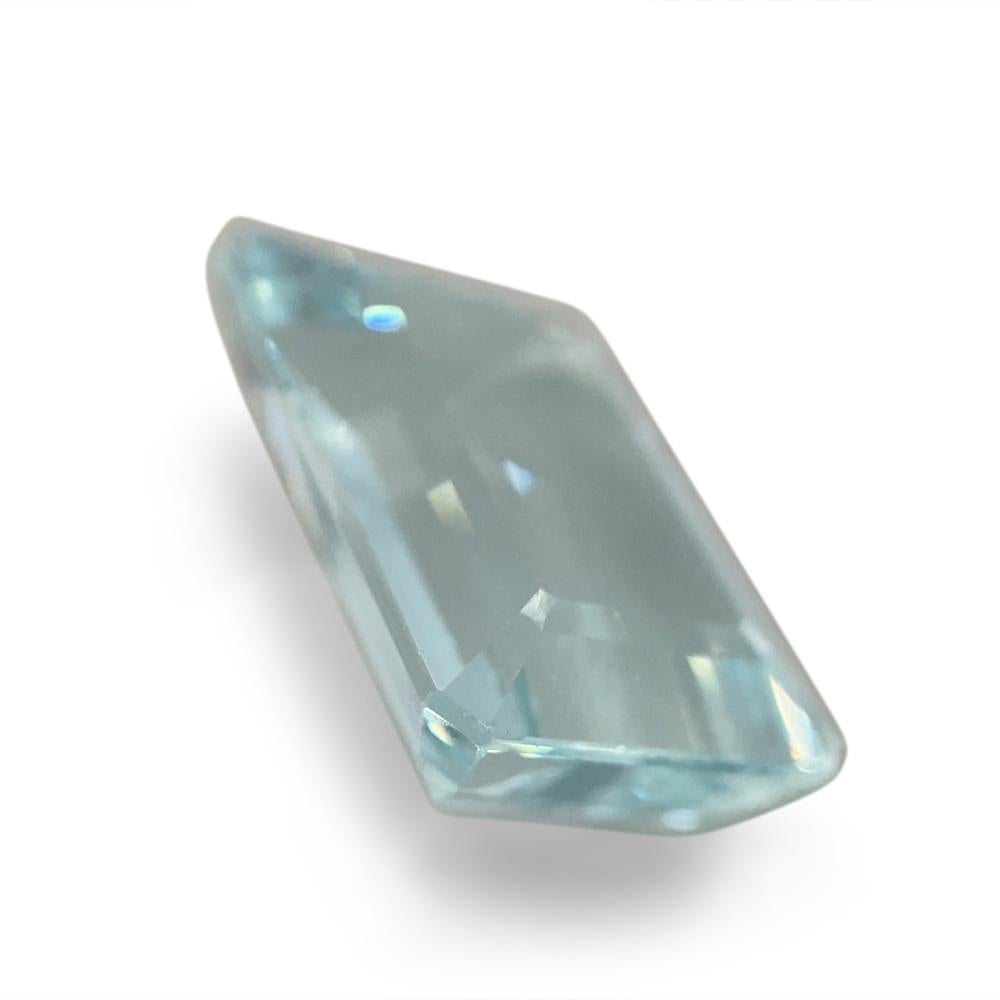 7.54ct Emerald Cut Aquamarine For Sale 12