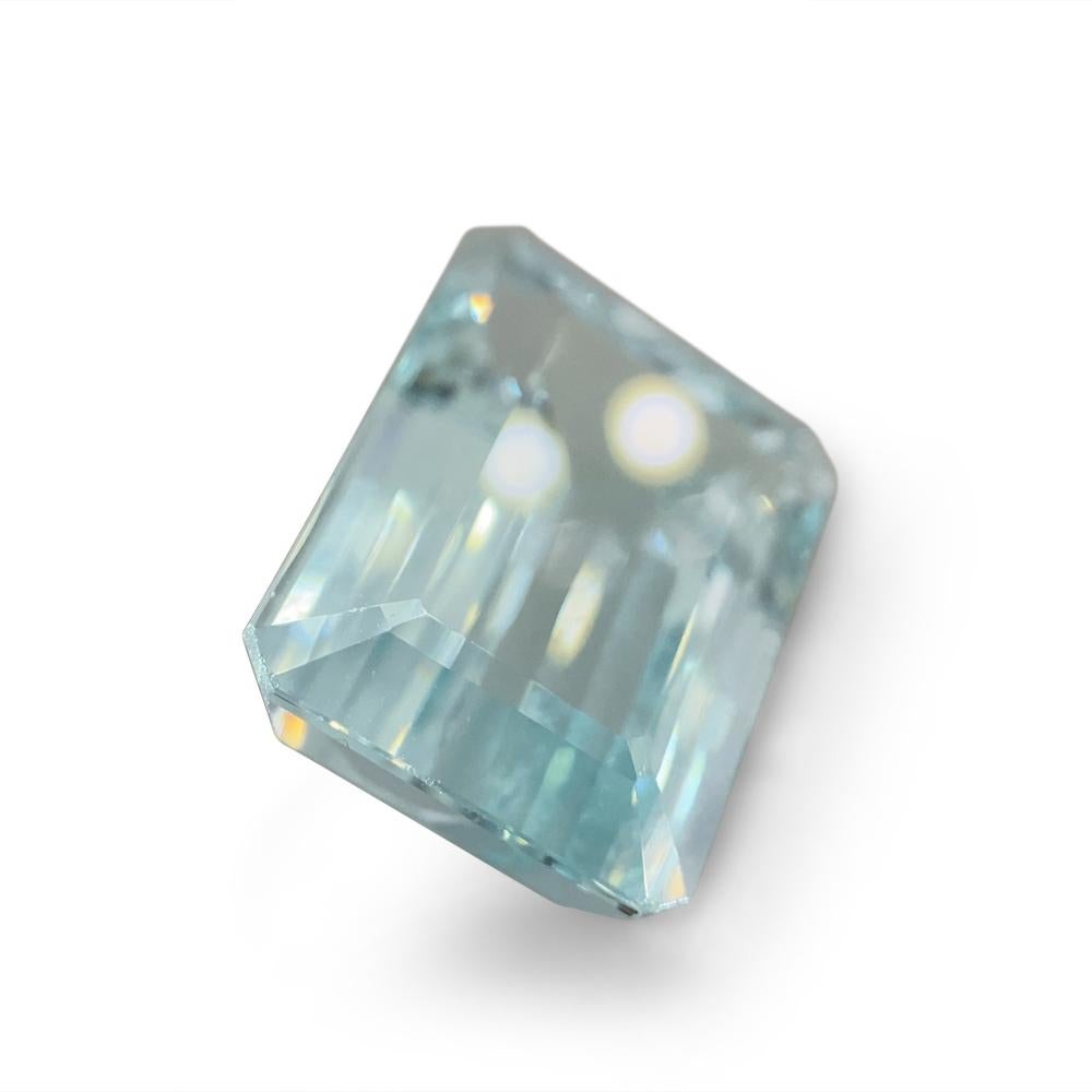 7.54ct Emerald Cut Aquamarine For Sale 3