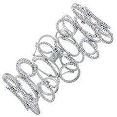 Bracelet à la mode en diamants de 7,55 carats