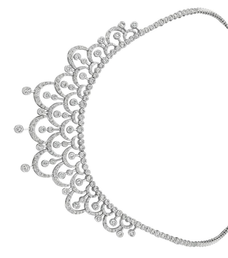 
7.55 Carat Natural Diamond Necklace by Designer 14K White Gold G SI 16 inches

    100% Natural Diamonds, Not Enhanced in any way Round Cut Diamond Necklace
    7.55CT 
    G-H 
    SI  
    14K White Gold,    Pave and Bezel style,  38.10 gram
   