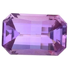 7.55 quilates de amatista natural suelta en forma de esmeralda Gema