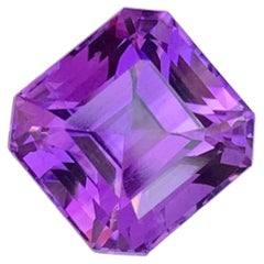 7.55 Carat Natural Loose Amethyst Octagon Cut Gemstone
