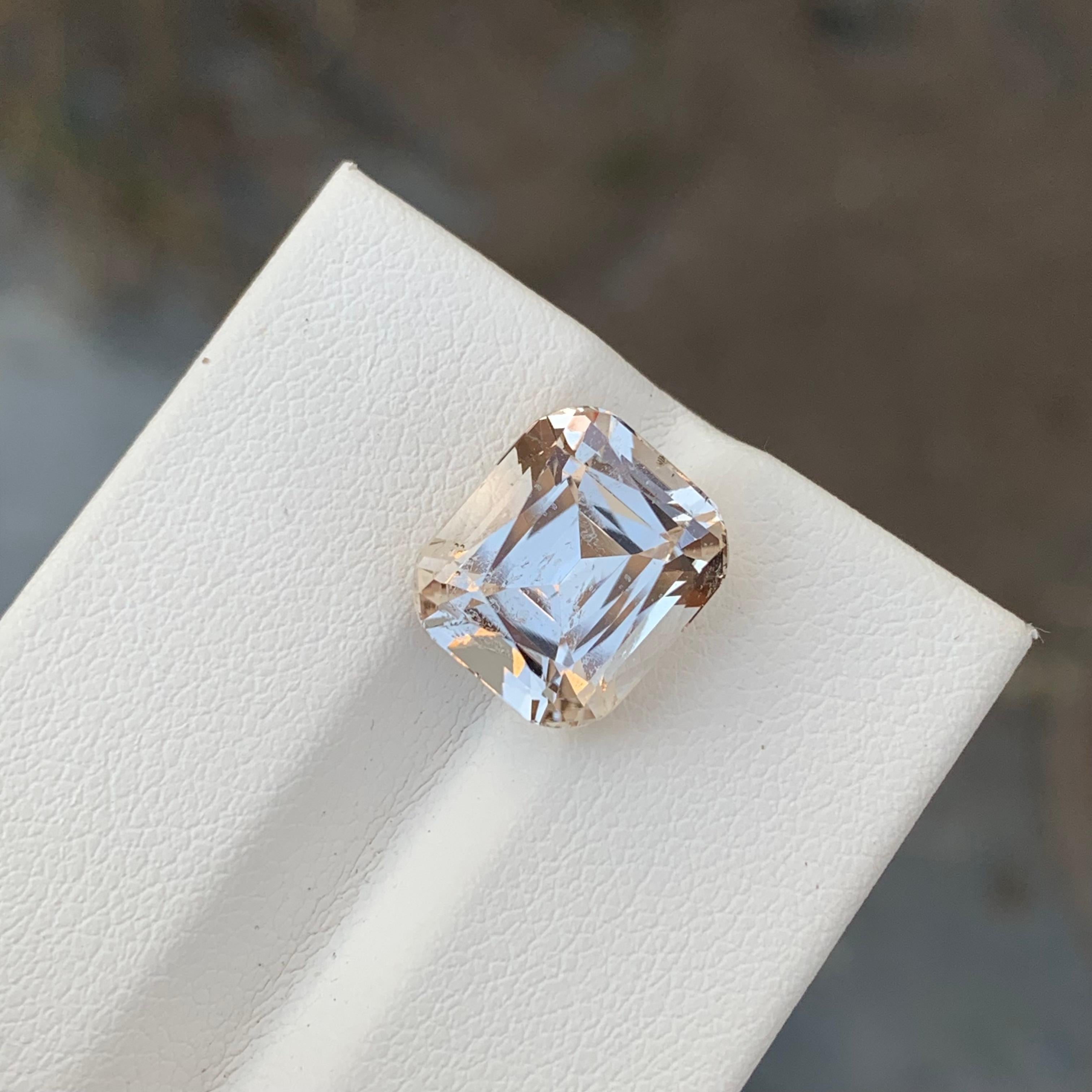 7,55 Karat natürlicher loser Goldtopas Kissenform Edelstein aus Erde Mine im Angebot 1