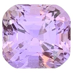 7.55 Carat Natural Loose Purplish No Heat Kunzite Cushion Cut Afghan Gemstone