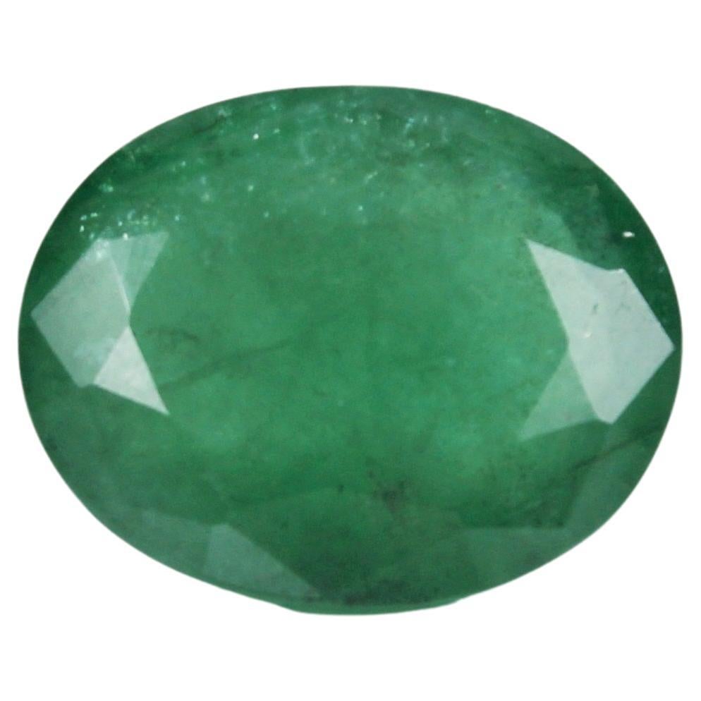 7.55 Carat Oval Cut Natural Zambian Emerald
