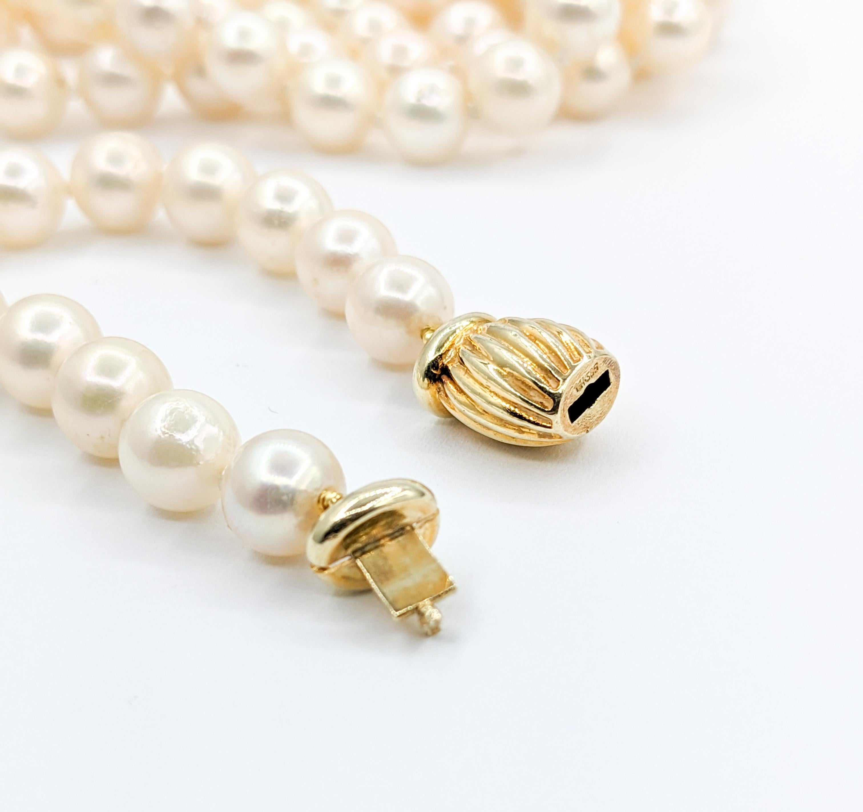 7.55mm Akoya Pearl 37 Inch Strand Necklace 1