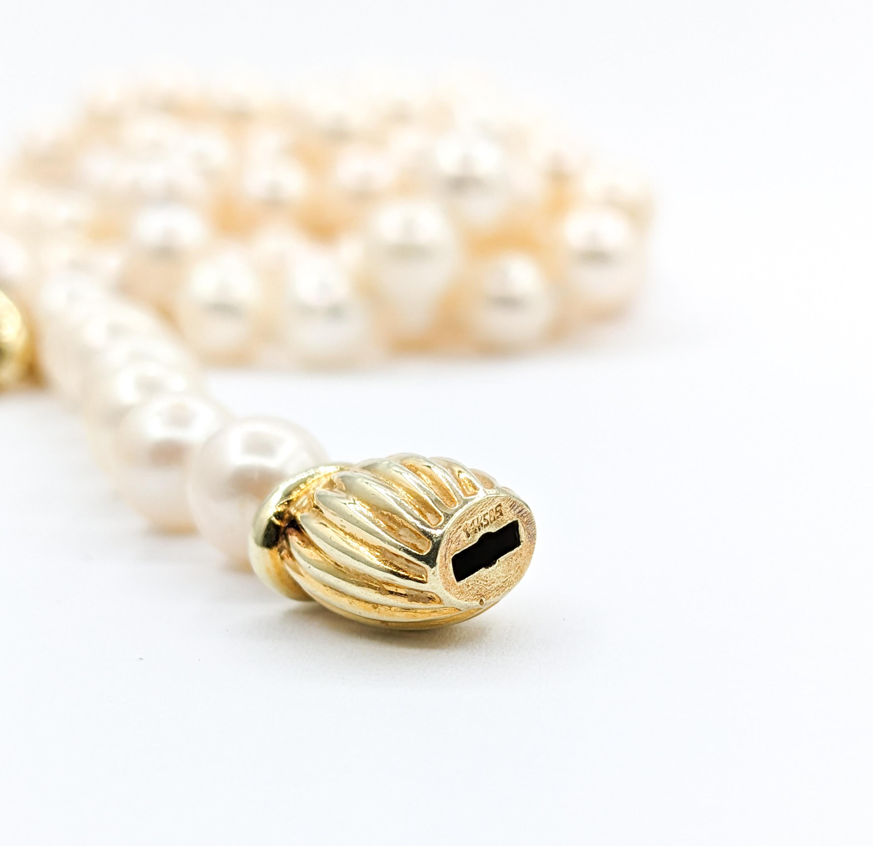 7.55mm Akoya Pearl 37 Inch Strand Necklace 2