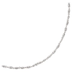 7.57 Carat Diamond Necklace in 18kt White Gold