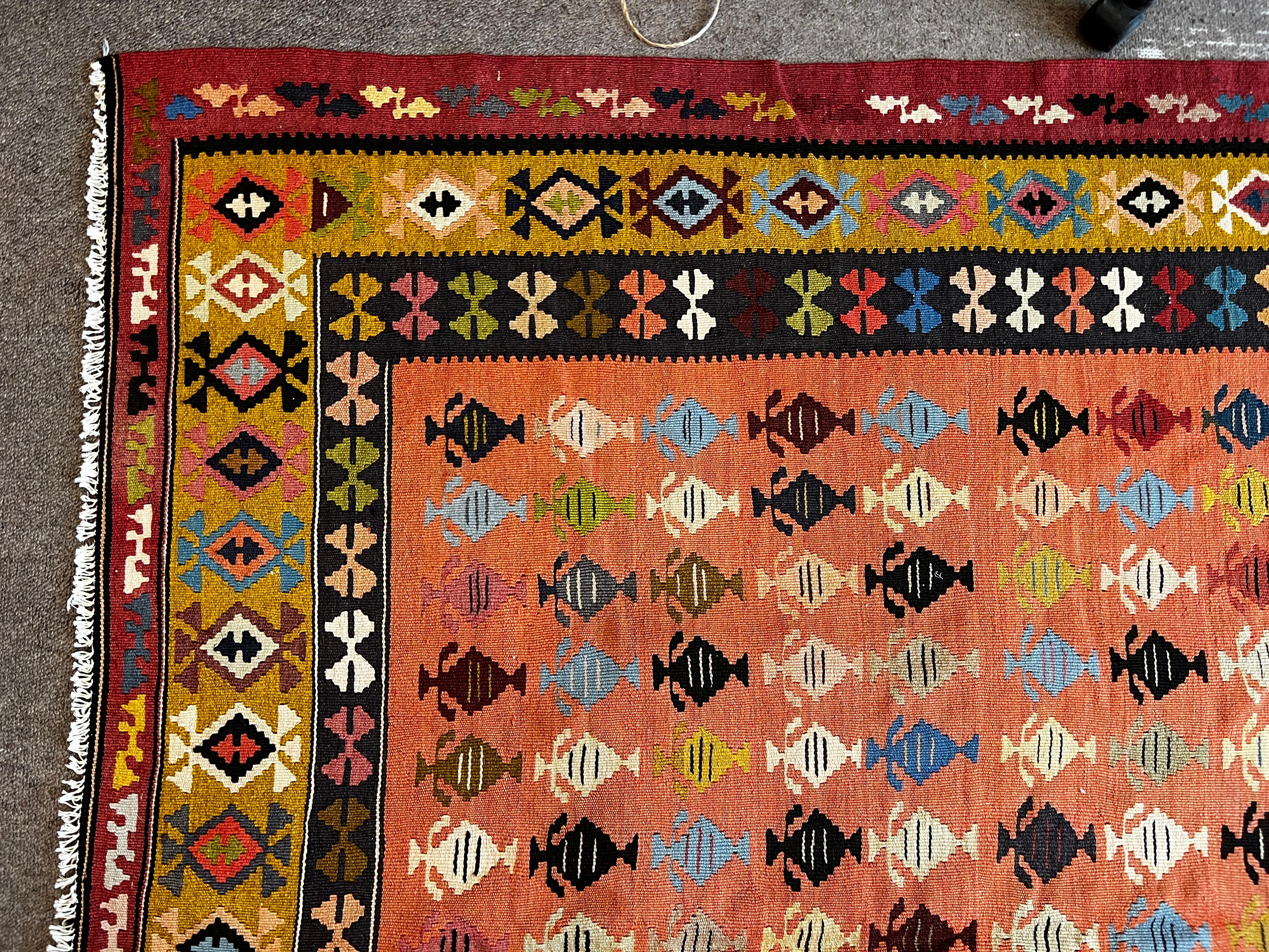758 - Joli Kilim d'Azerbaïdjan du 20ème siècle en vente 3