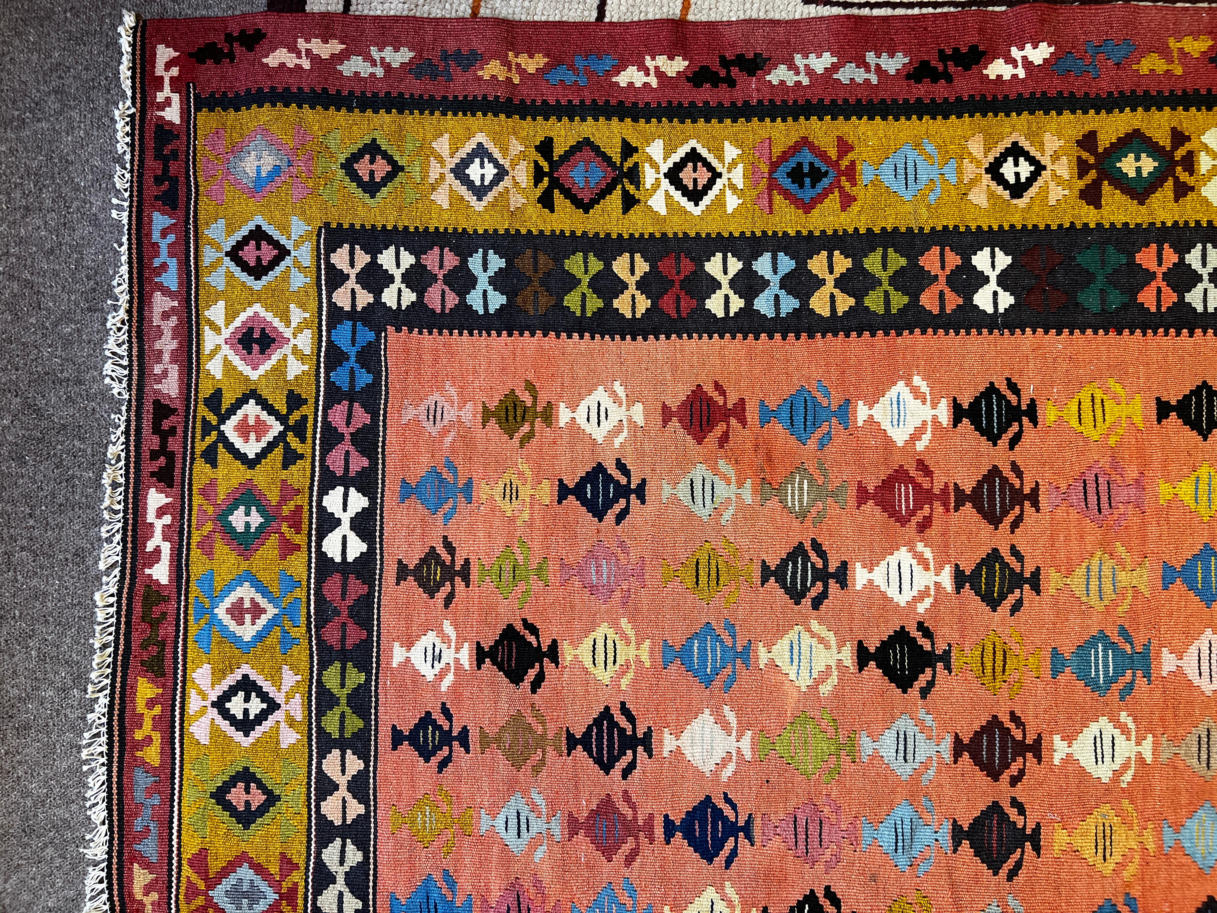 758 - Joli Kilim d'Azerbaïdjan du 20ème siècle en vente 6