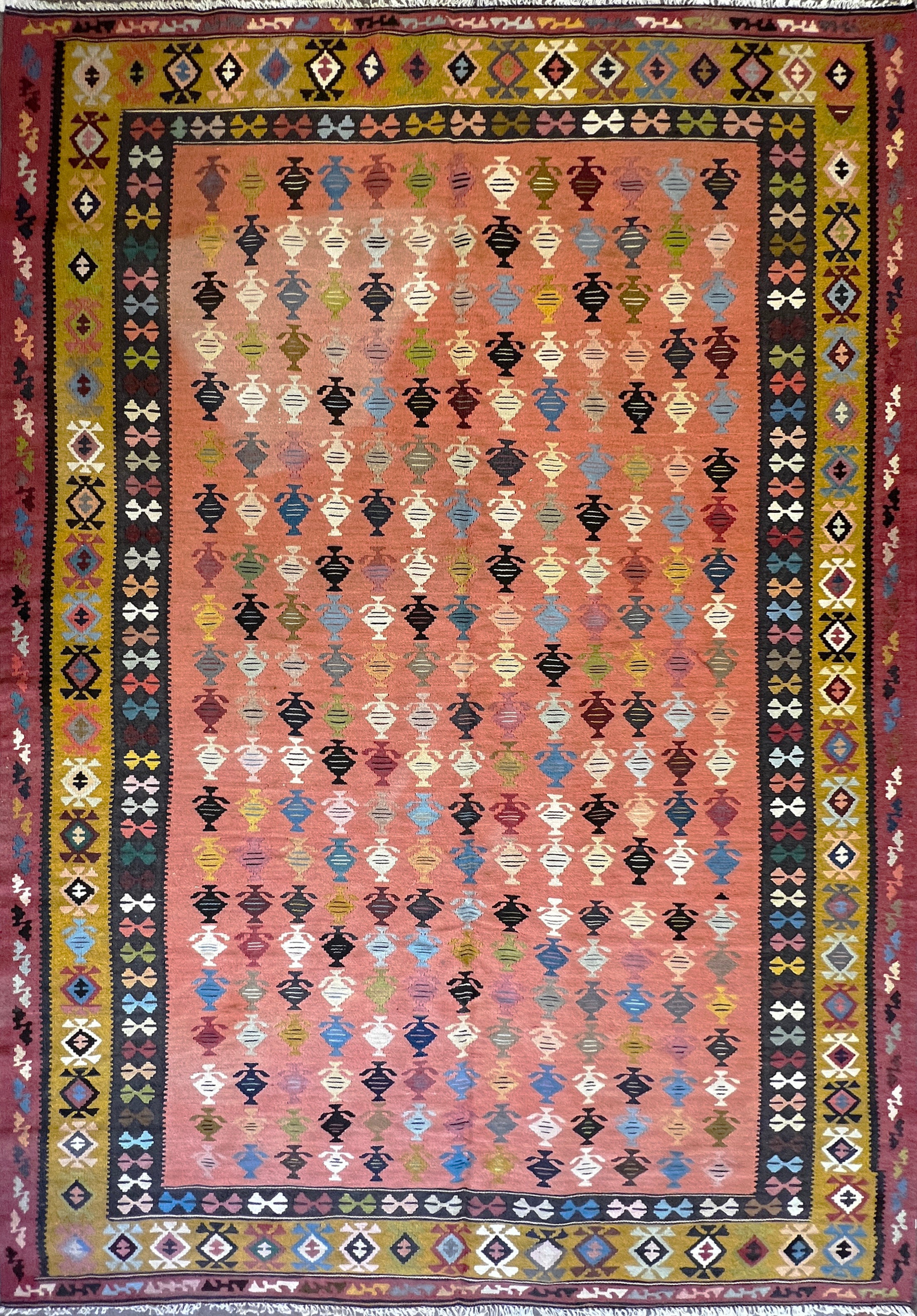 758 - Joli Kilim d'Azerbaïdjan du 20ème siècle