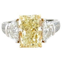 Bague de fiançailles en diamant de 7,59 carats