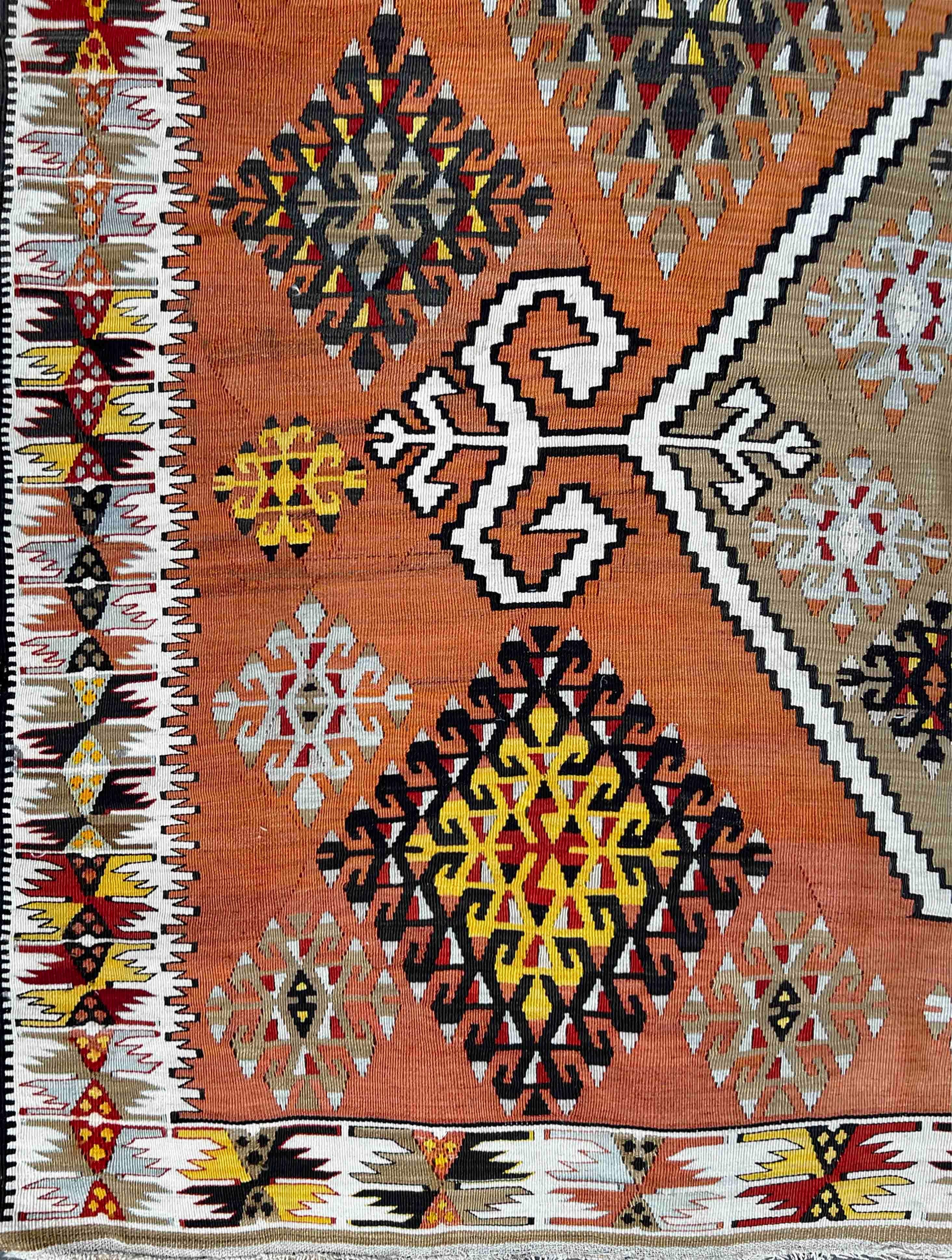 759 - Sehr schöner türkischer Kelim im Vintage-Stil im Angebot 6