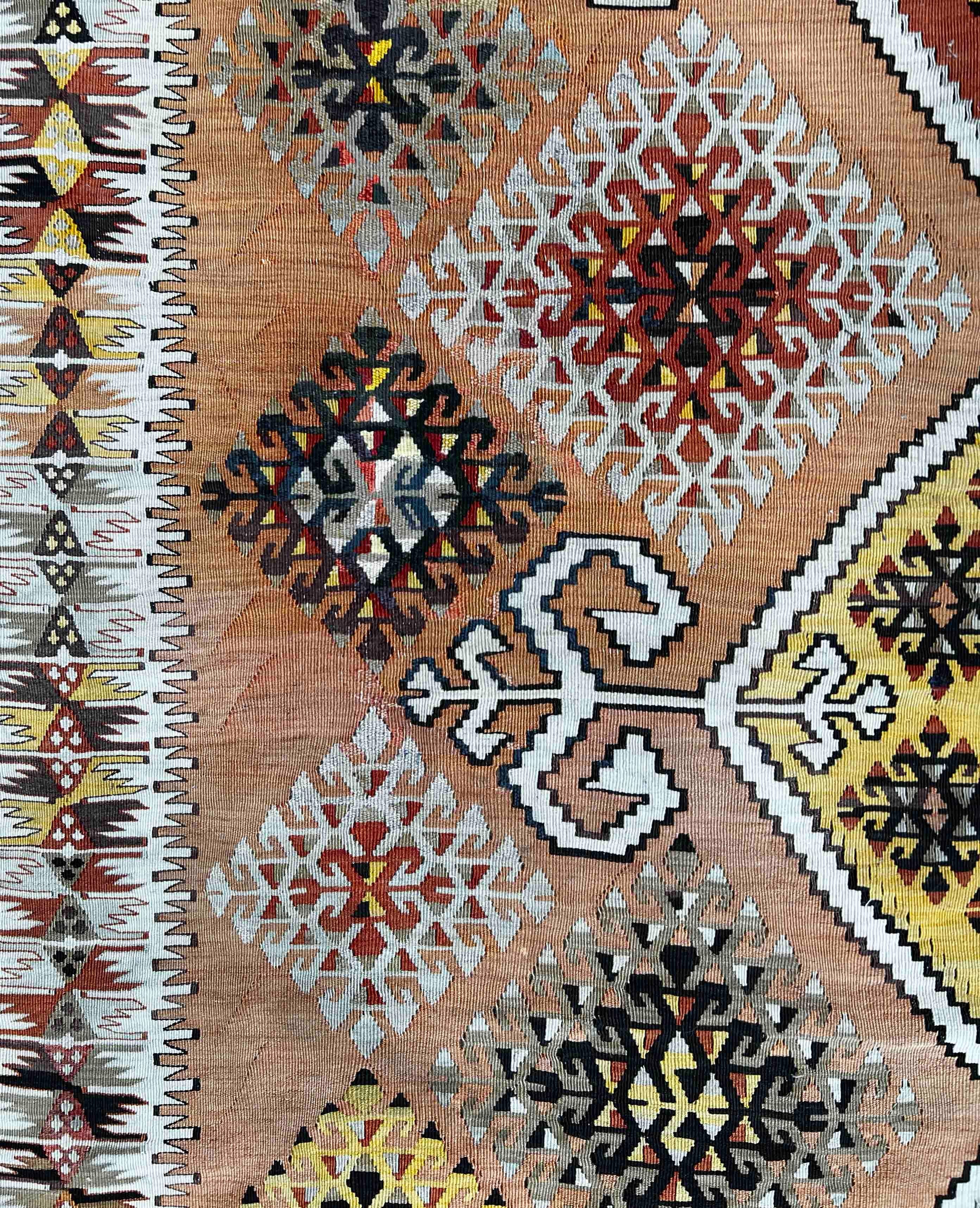 759 - Sehr schöner türkischer Kelim im Vintage-Stil im Angebot 2