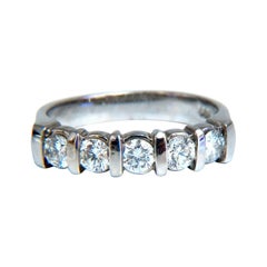 .75ct Diamants ronds Bague à barrettes 14kt*