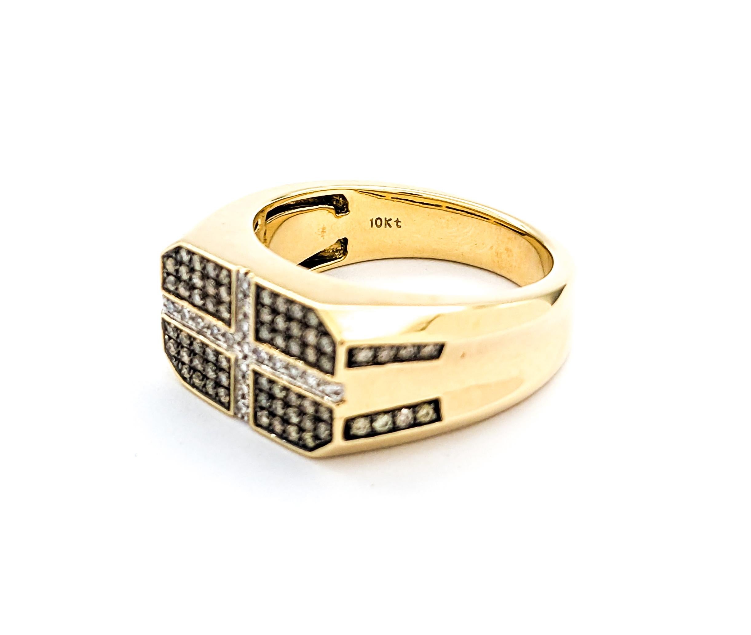 .75ctw Diamond Ring In Yellow Gold 4