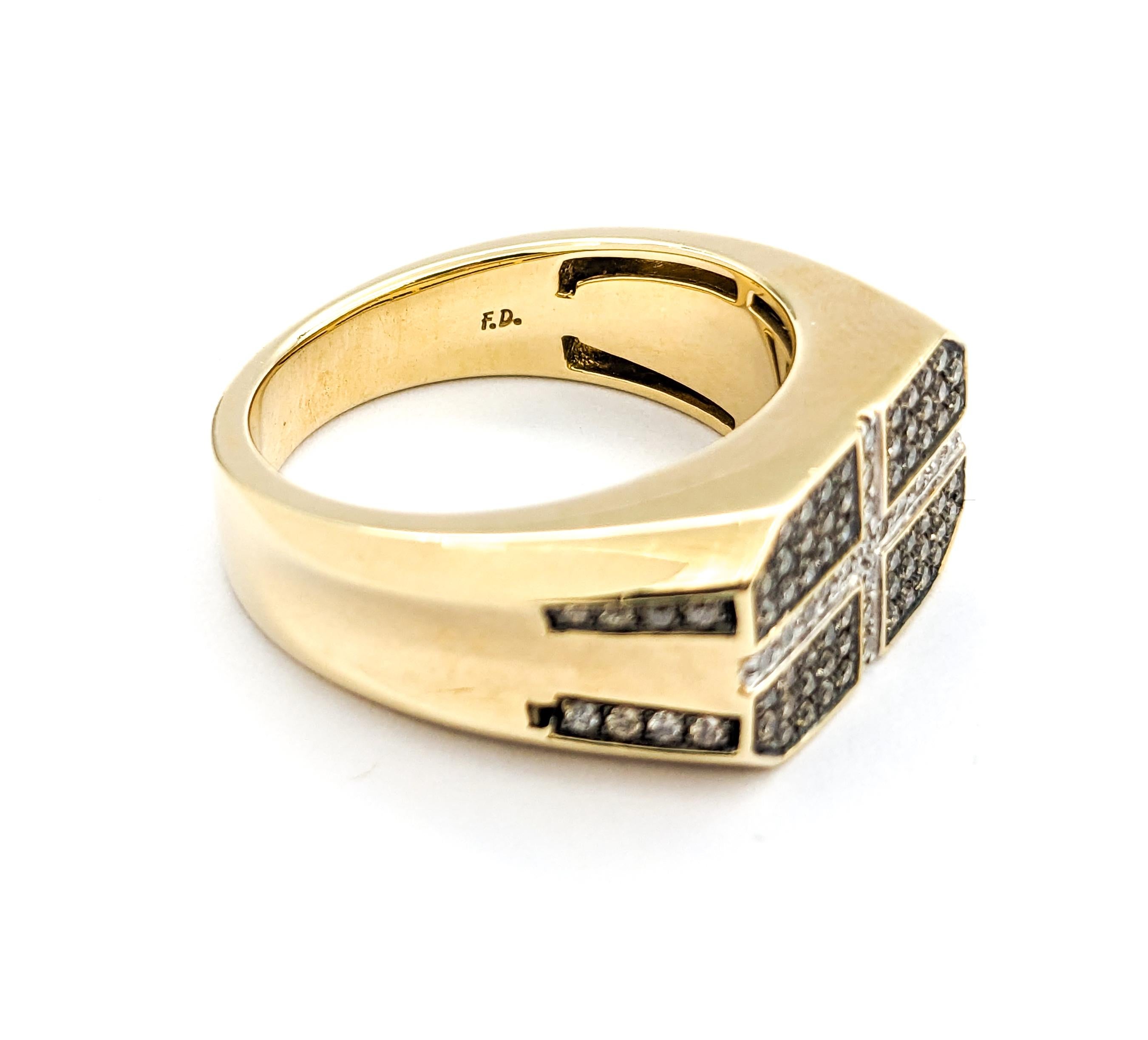 Women's .75ctw Diamond Ring In Yellow Gold