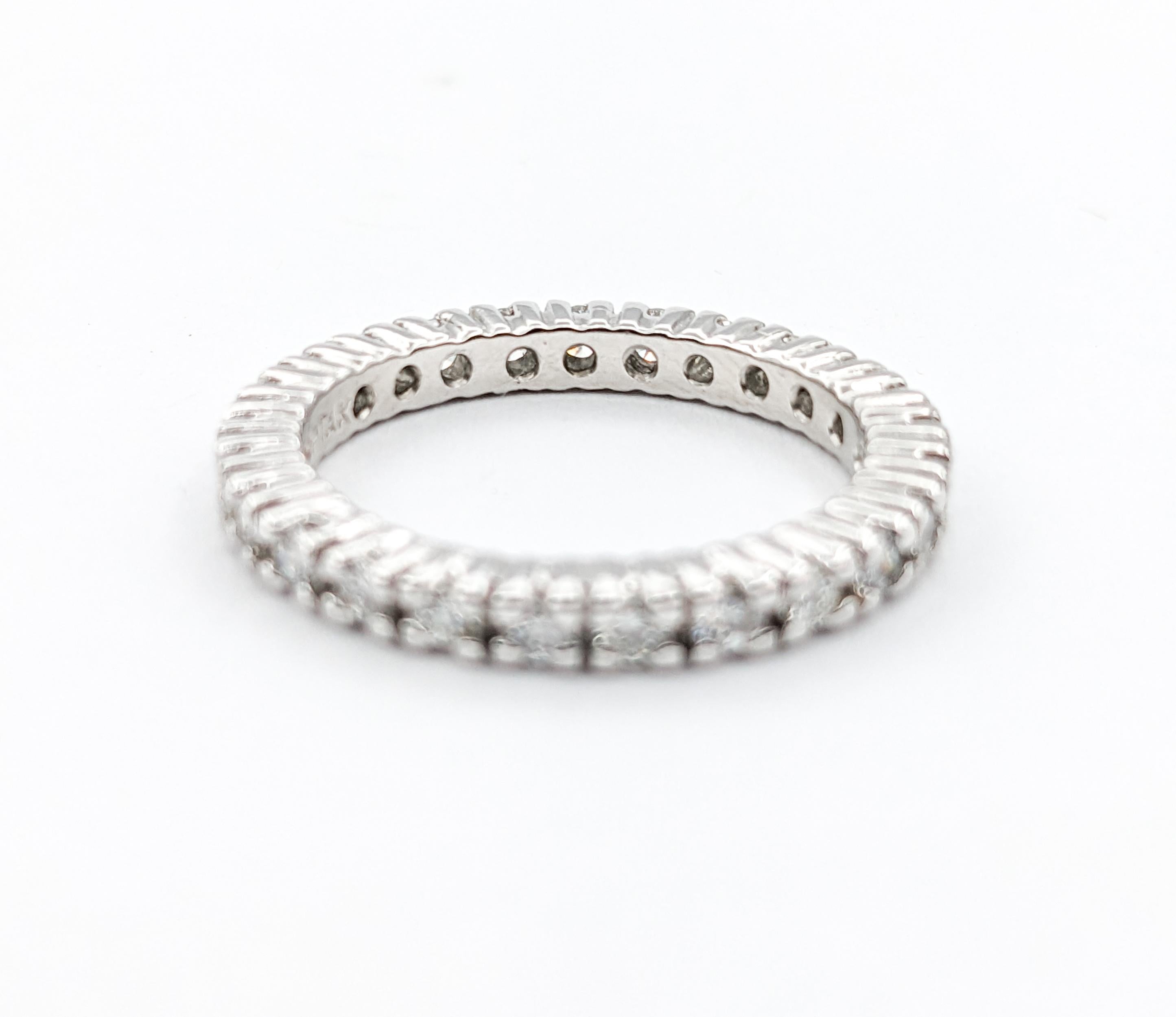 .75ctw Eternity Diamond Ring In Platinum For Sale 4