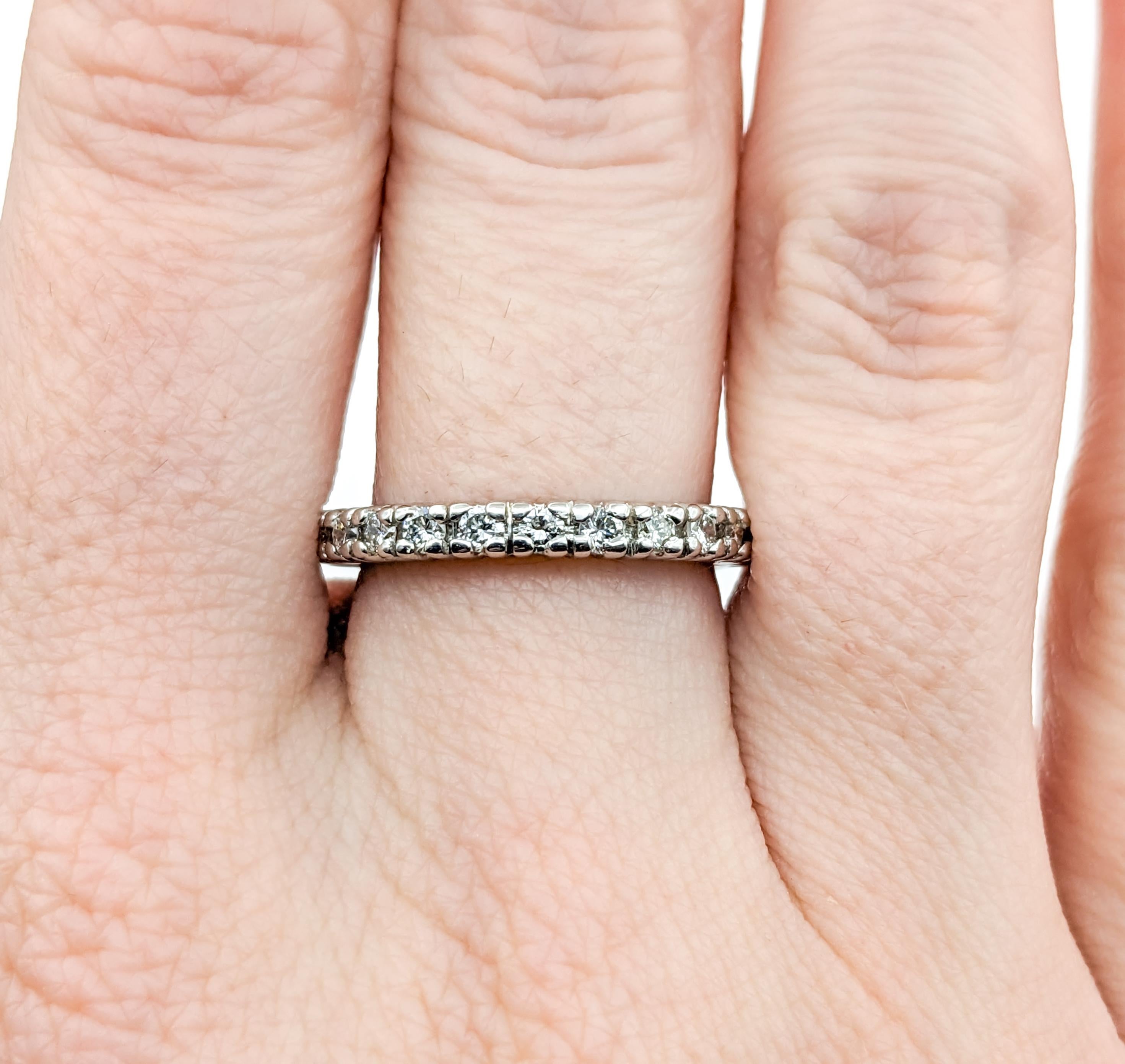 .75ctw Eternity Diamond Ring In Platinum In Excellent Condition For Sale In Bloomington, MN