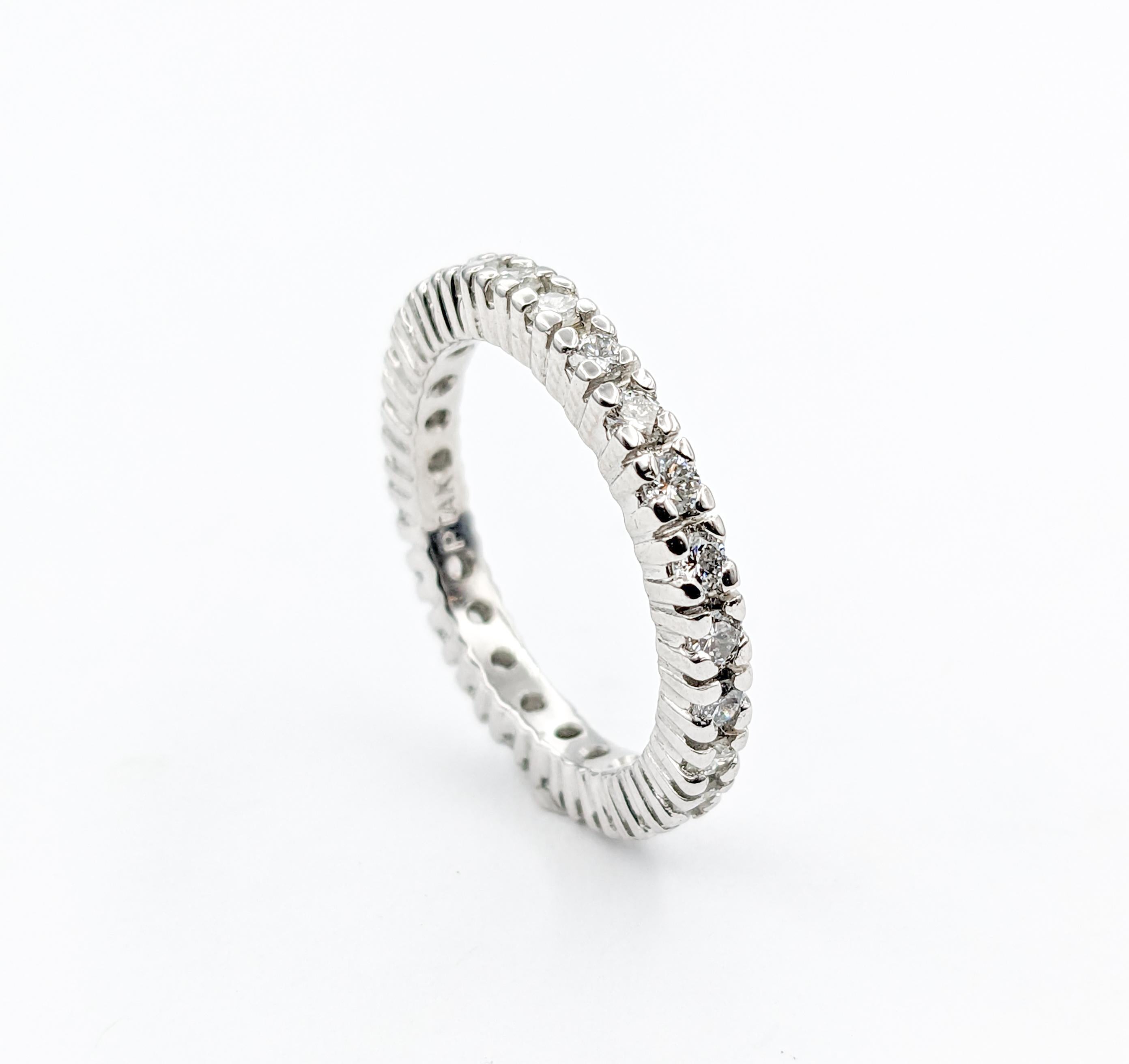 .75ctw Eternity Diamond Ring In Platinum For Sale 3