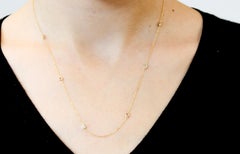 .75ctw Yellow Gold Diamonds-by-the-Yard Necklace